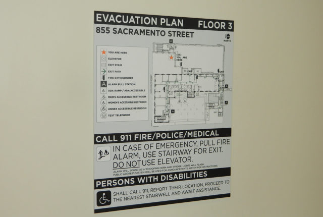 Evacuation Map Signage | Evacuation Maps | Priority Architectural Graphics