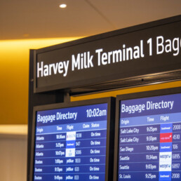 SFO Harvey Milk Terminal 1 Signage